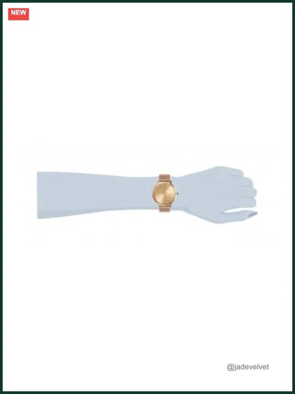 Quartz Watch with Stainless Steel Strap, Rose Gold Dial, 38mm Case, Water